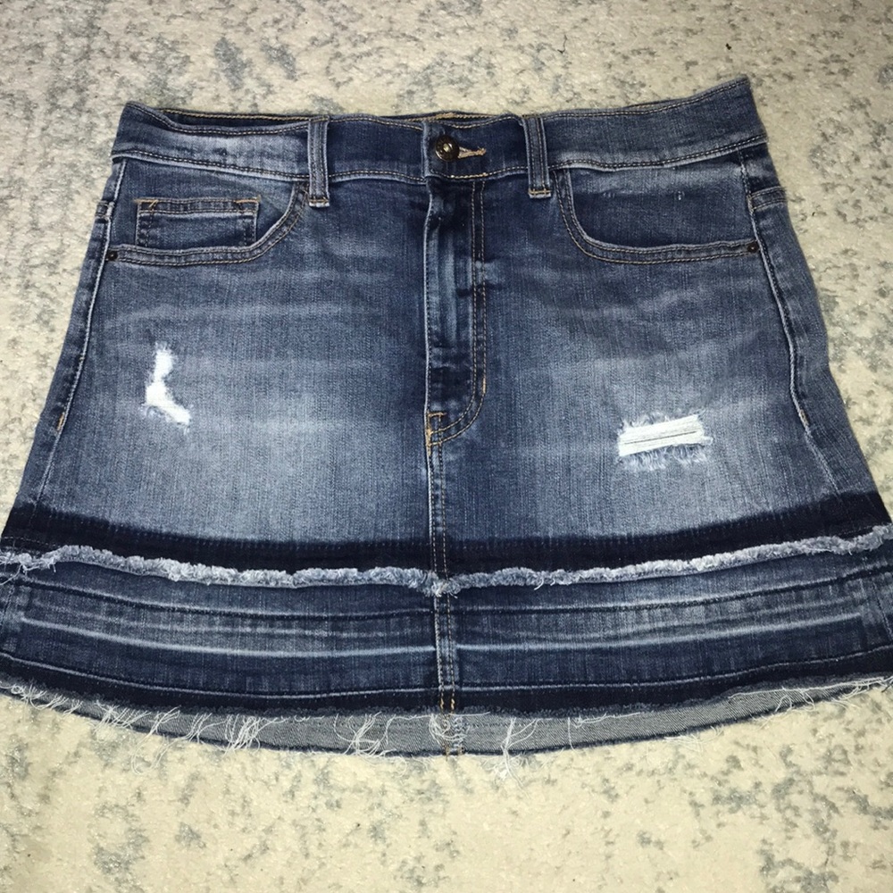 Denim mini skirt